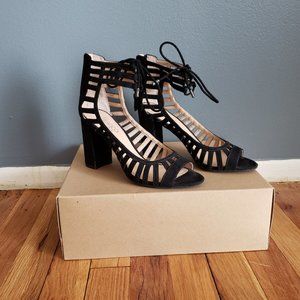 Black Strappy Tie Front